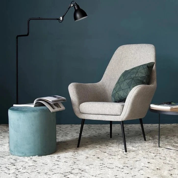 Contemporary Single Seater Fabric Sofa (Available in 3 Colors)