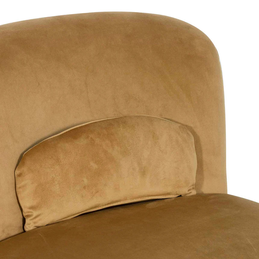 Contemporary Swivel Lounge Chair - Mustard