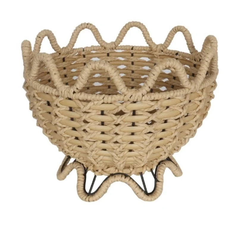 Contemporary Woven Footed Bowl - 27cms
