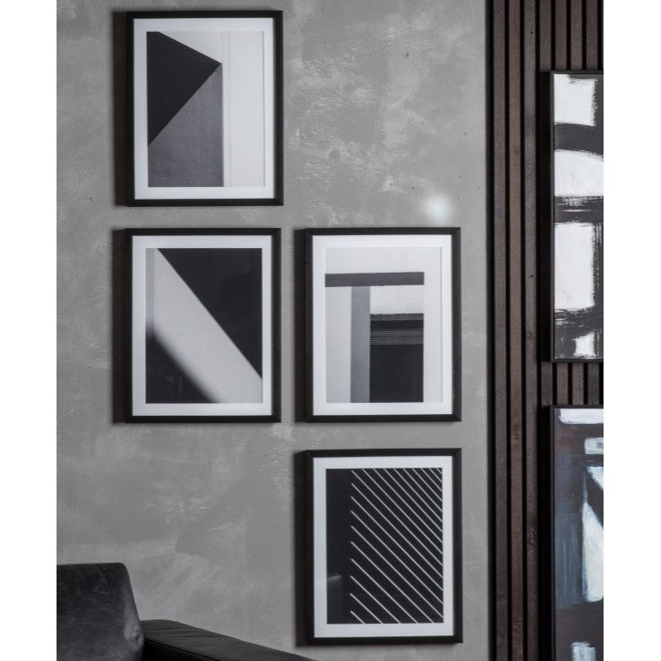 Contours of Design of Unseen Framed Prints Set of 4