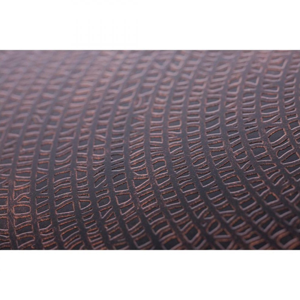 Copper Finish Wrought Iron Coffee Table