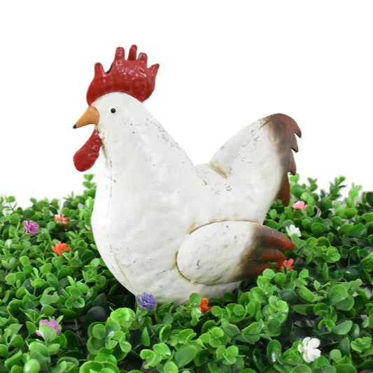 Country Chook Metal Garden Ornament - 19cms