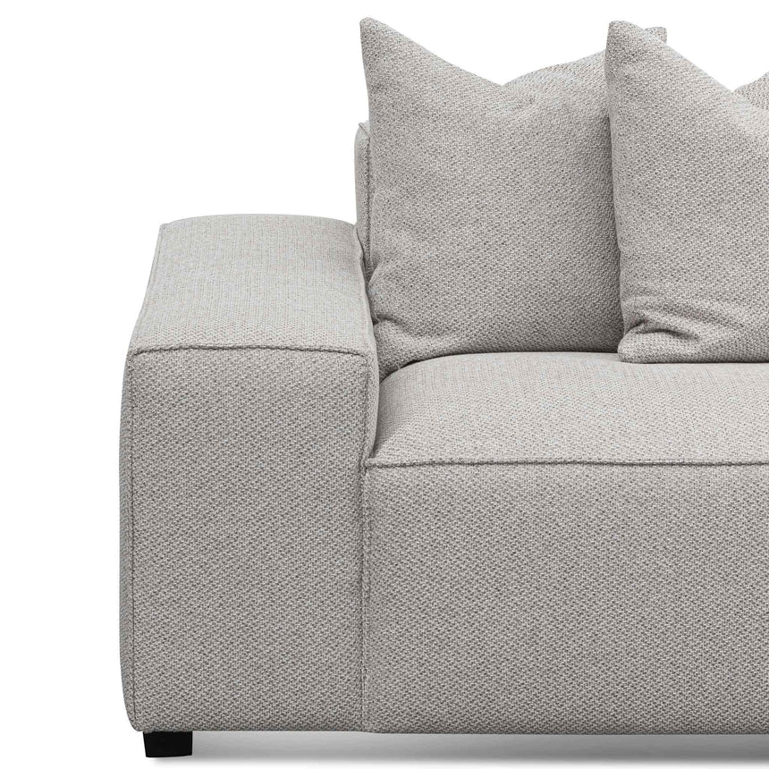 Cozy Atmosphere 3-Seater Right Chaise Fabric Sofa - Sterling Sand