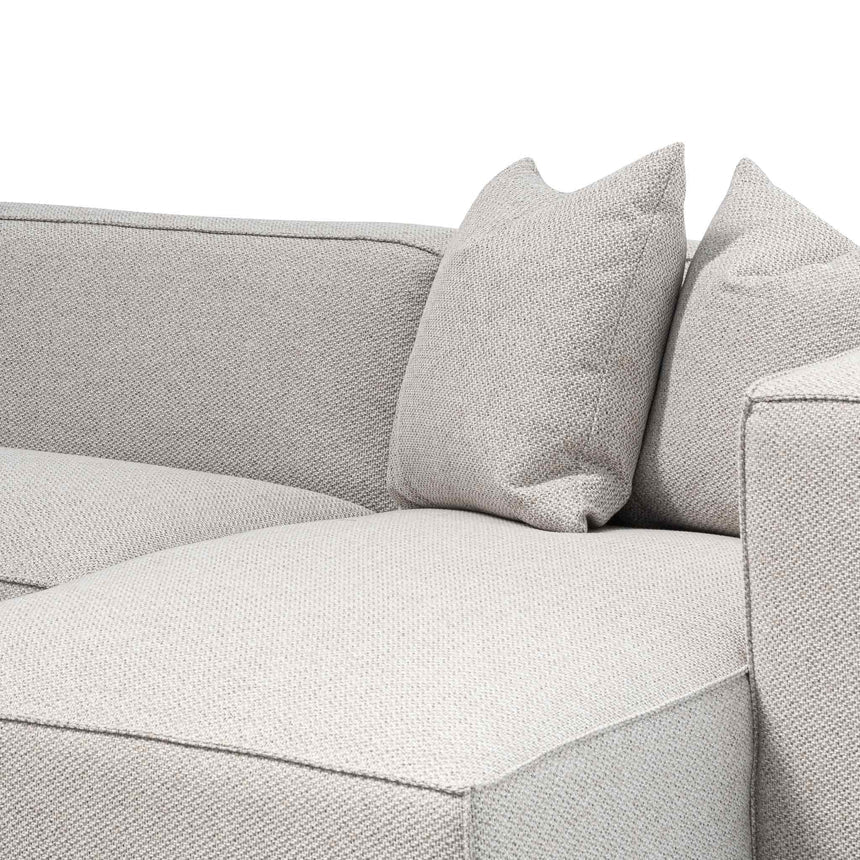 Cozy Atmosphere 3-Seater Right Chaise Fabric Sofa - Sterling Sand