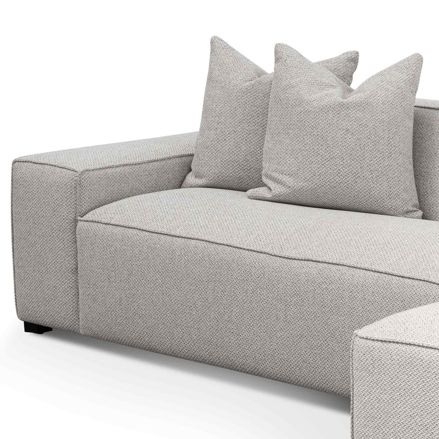 Cozy Atmosphere 3-Seater Right Chaise Fabric Sofa - Sterling Sand