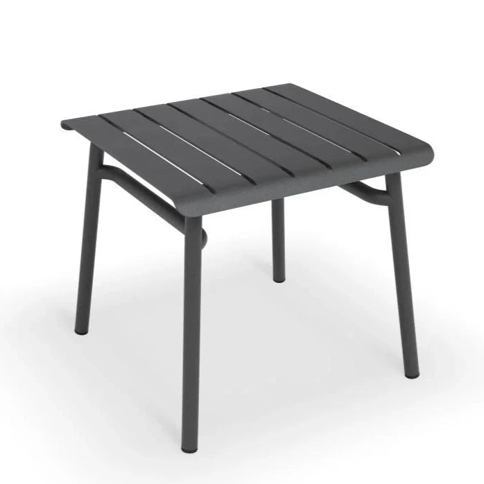 Cozy Haven Nylon Metal Footrest - Charcoal Black