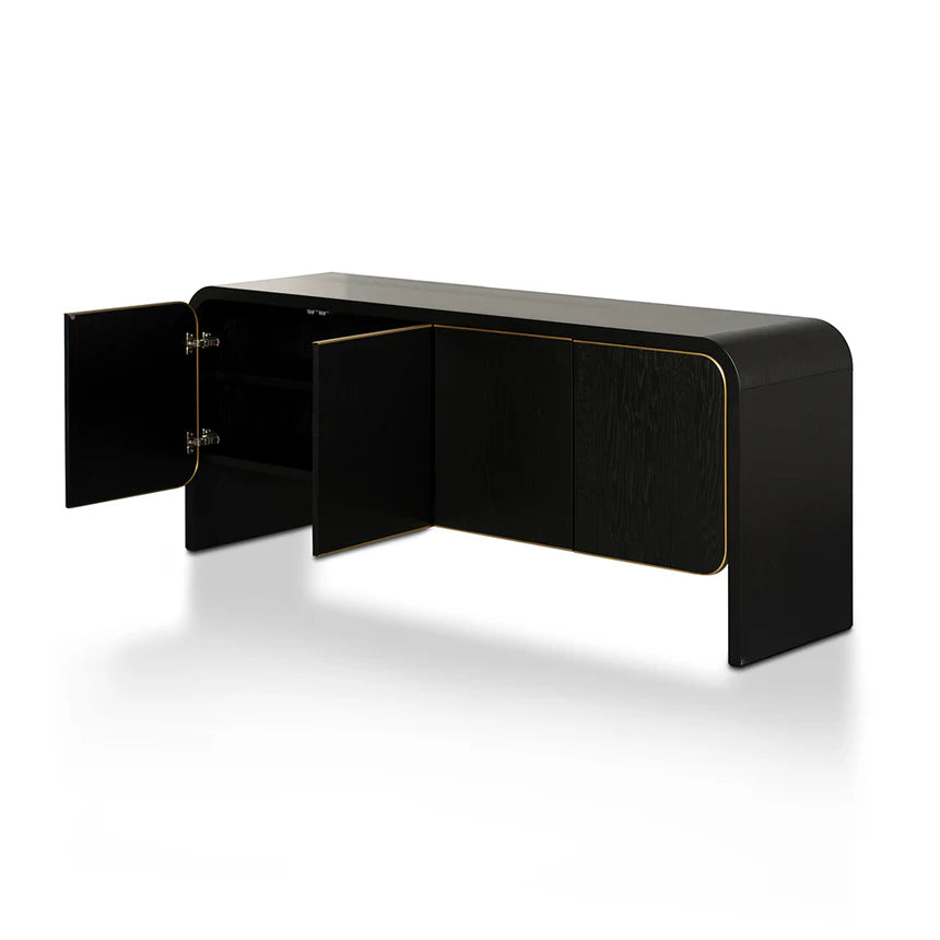 Cozy Living Wooden Buffet Unit 200cms - Full Black