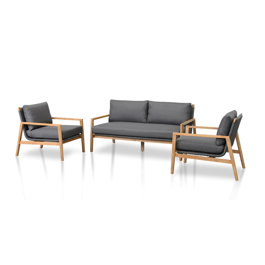 Crafted Clutter Outdoor Lounge Set - 3 Pcs Set
