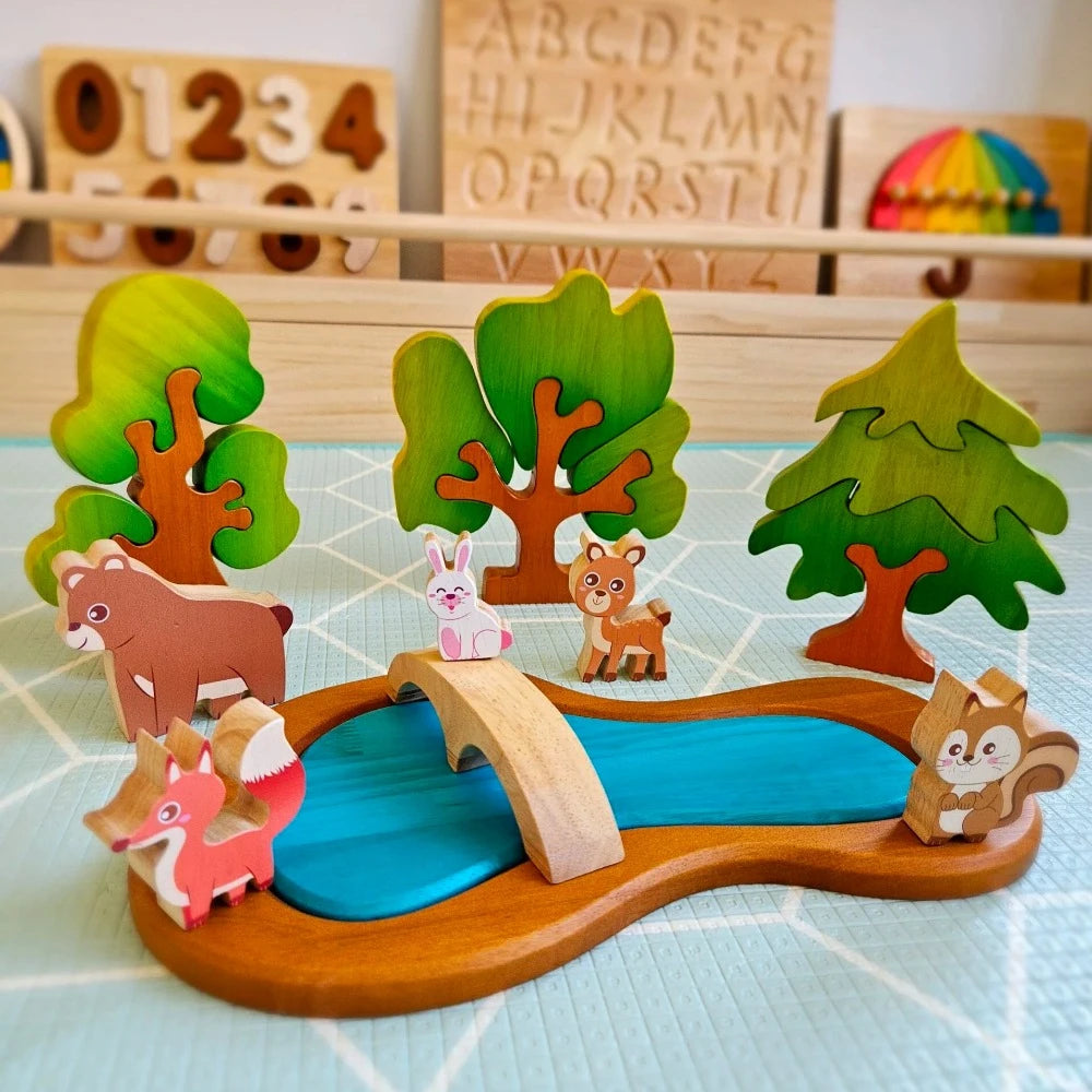 Crafted Kids Woodland Animal Play Set