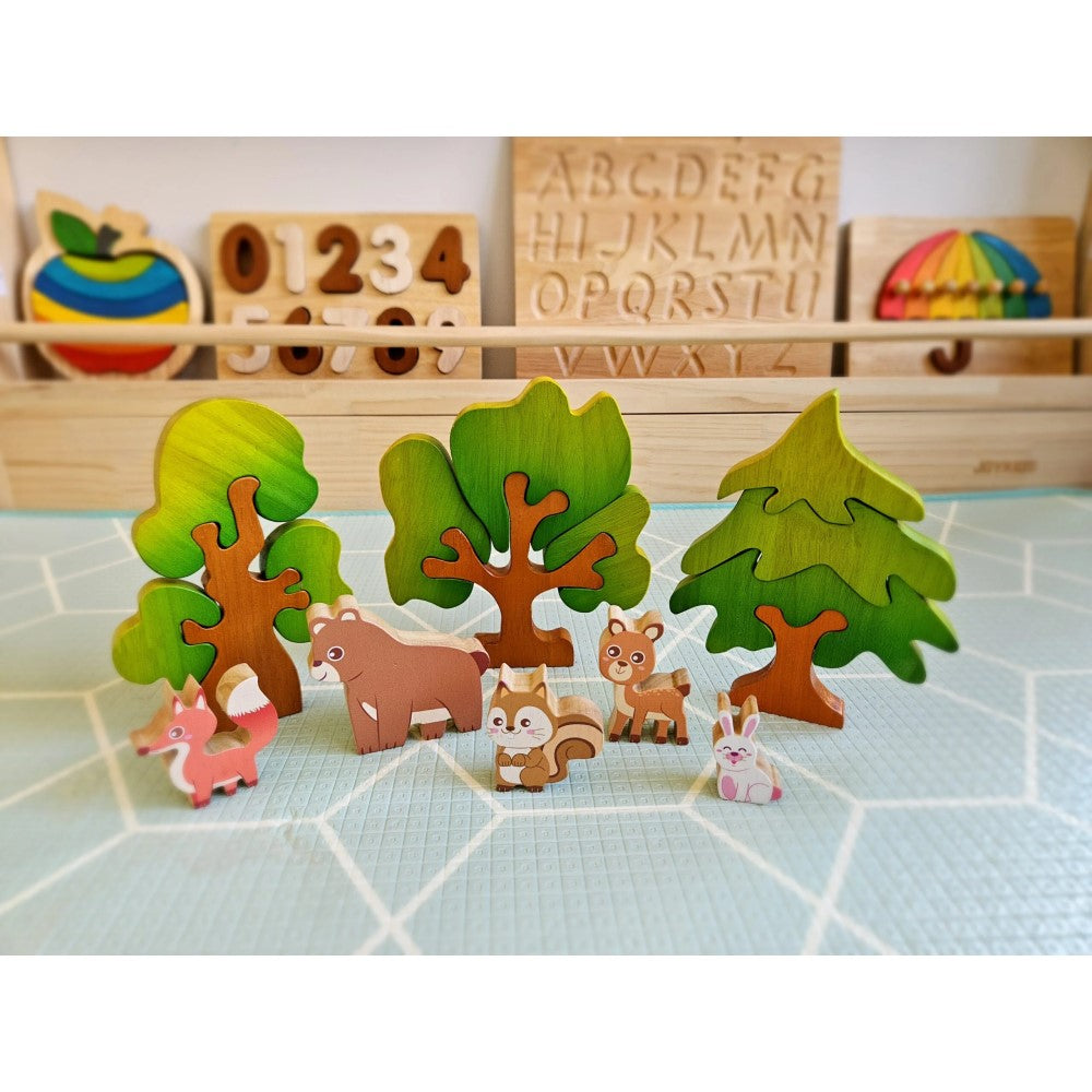 Crafted Kids Woodland Animal Play Set