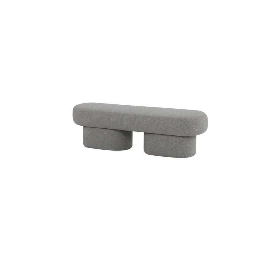 Crafted Long Ottoman Bench 150cms - Clay Grey