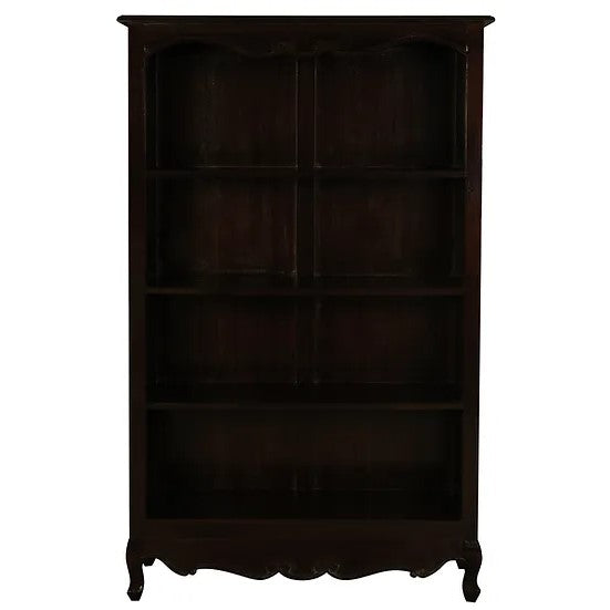 Craftsmanship Queen Ann Large Bookcase - Dark Brown