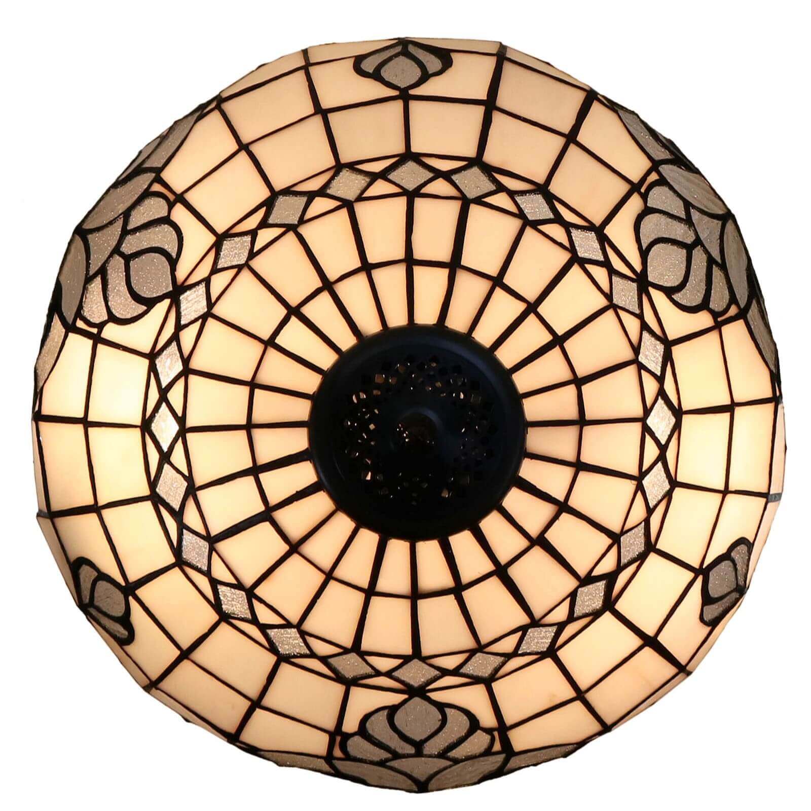 Creamy Tiffany Stained Glass Table Lamp (Available in 3 Sizes)