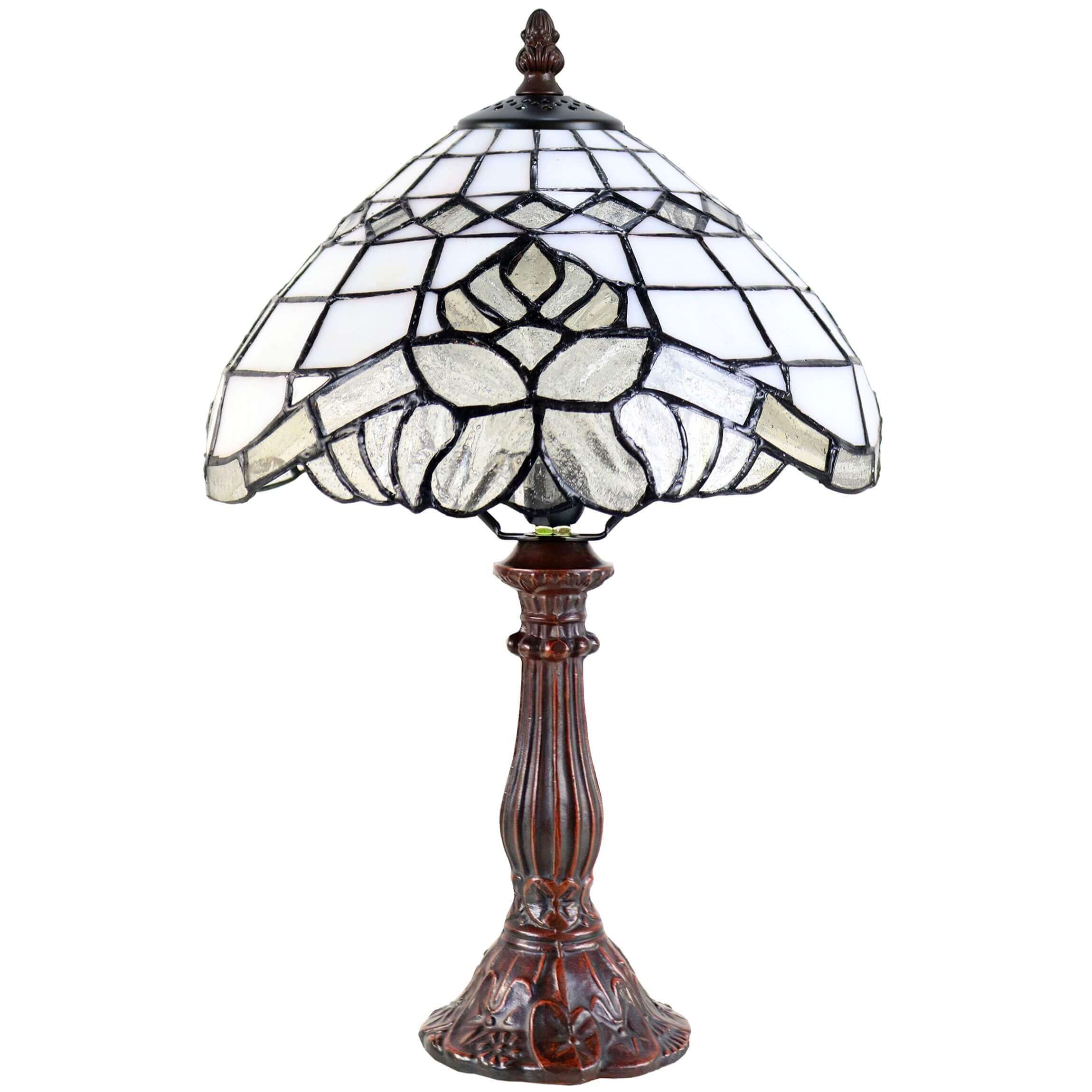 Creamy Tiffany Stained Glass Table Lamp (Available in 3 Sizes)