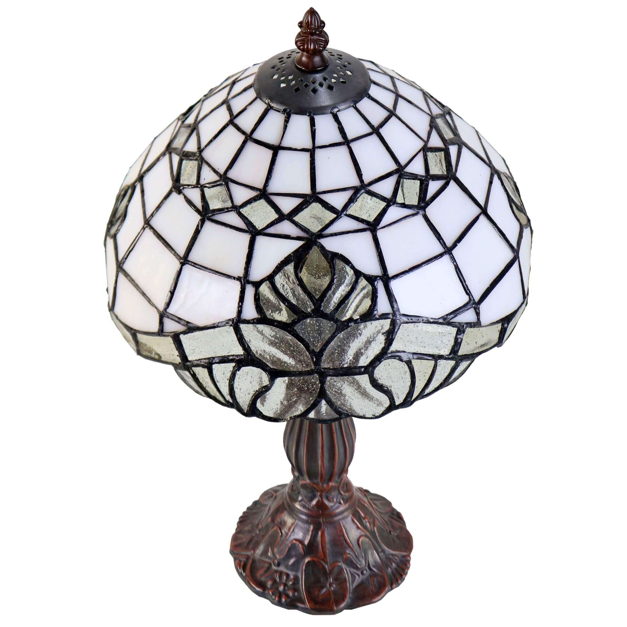 Creamy Tiffany Stained Glass Table Lamp (Available in 3 Sizes)