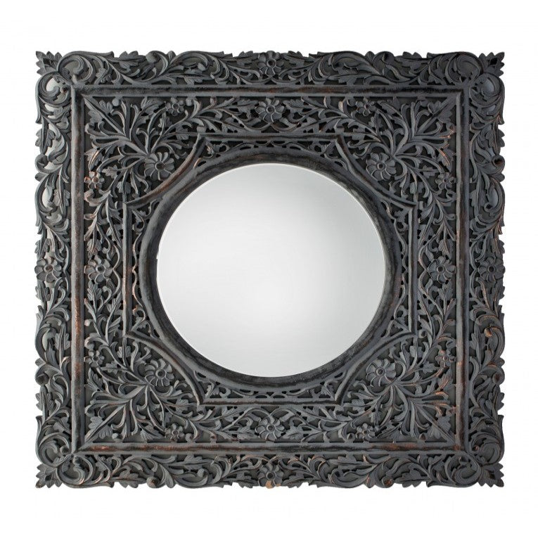 Crescendo Luminosity Artistic Wooden Mirror 120cms