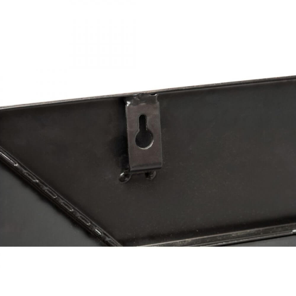 Croc Pattern Copper Finish Metal Frame Square Wall Mirror