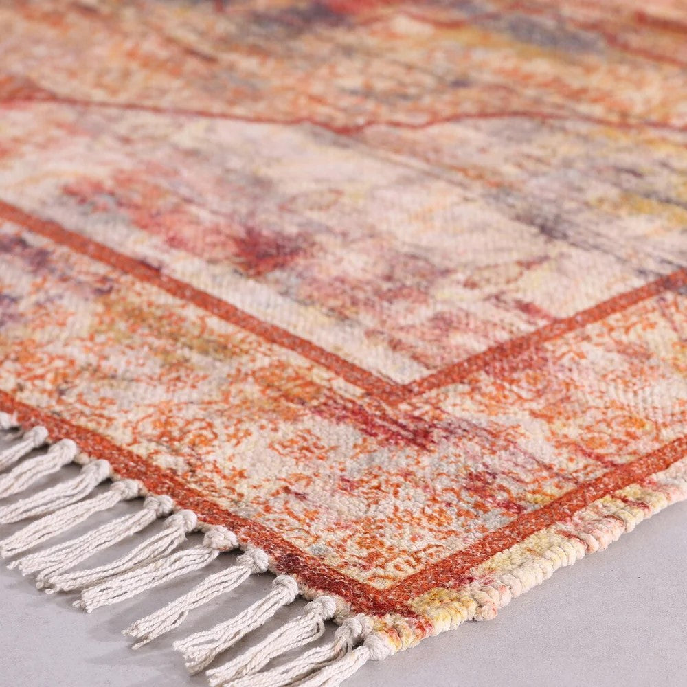 Cultural Mosaic Boho Cotton & Wool Rug