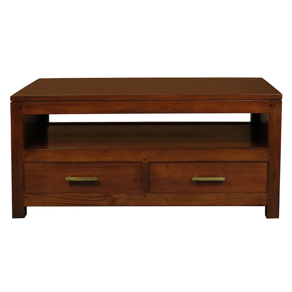Curated Elegance 4 Drawer Coffee Table - Brown