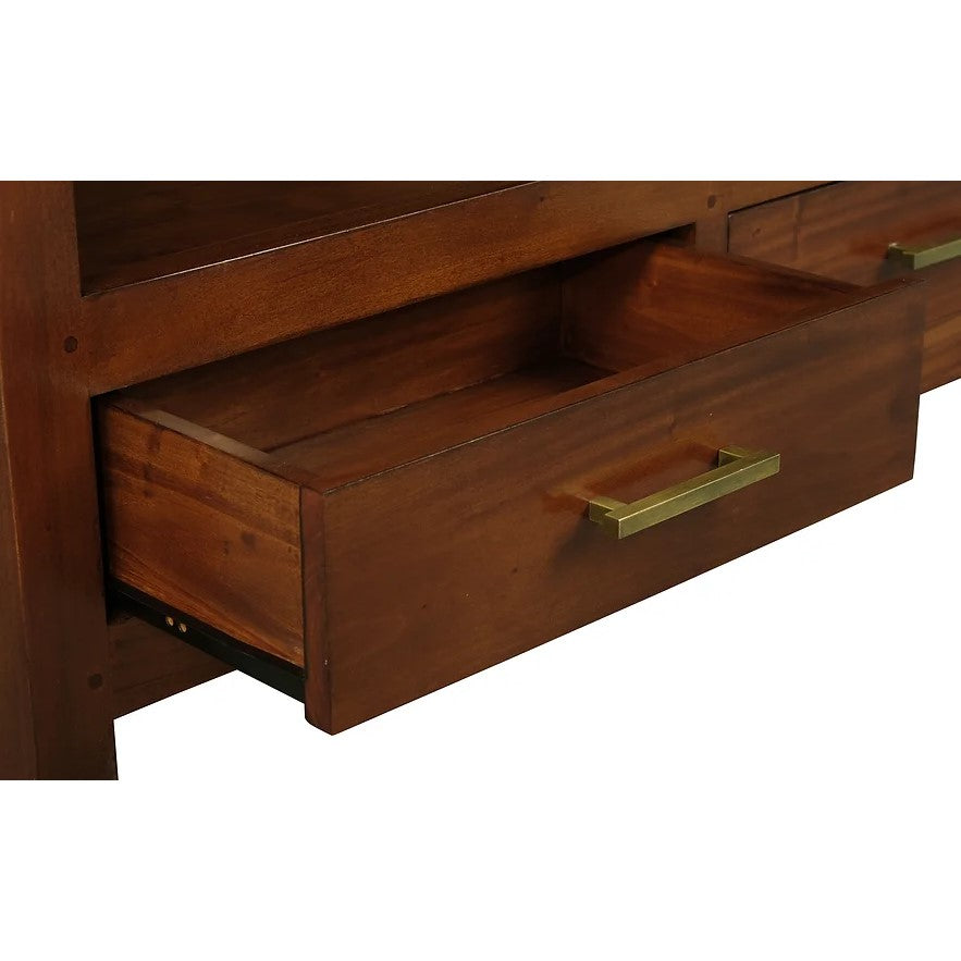 Curated Elegance 4 Drawer Coffee Table - Brown