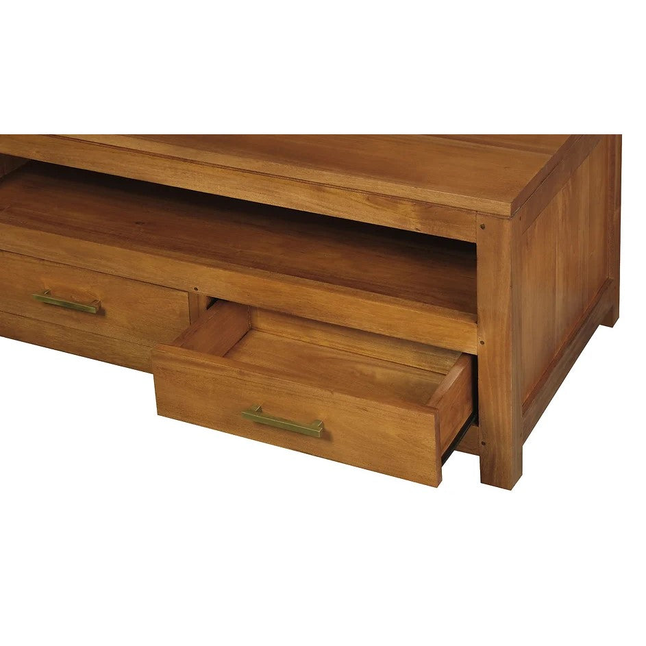 Curated Elegance 4 Drawer Coffee Table - Light Brown