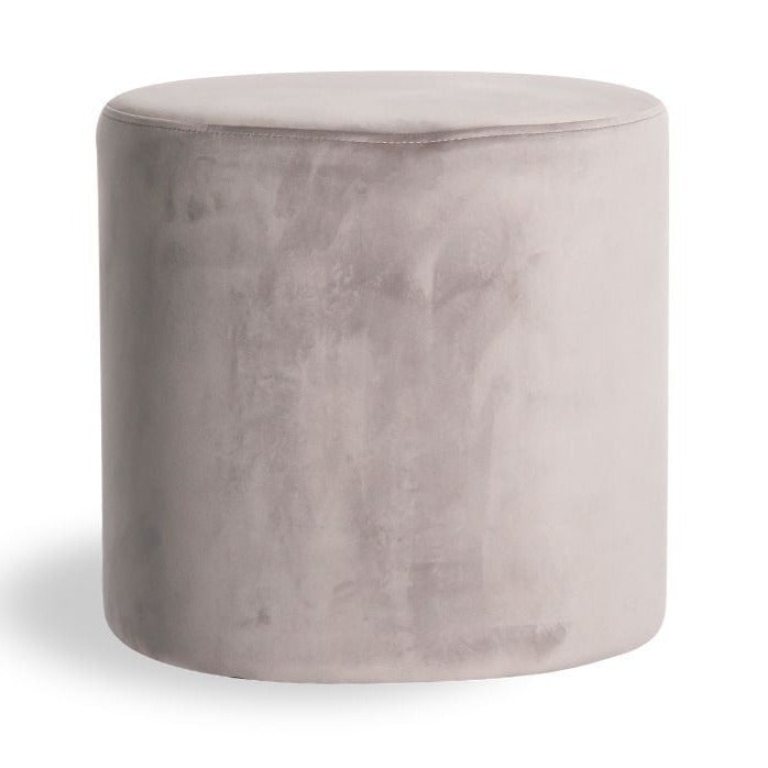 Cylindrical Comfort Velvet Ottoman (Available in 4 Colors)