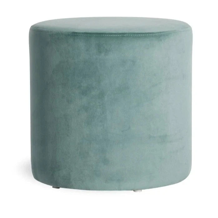 Cylindrical Comfort Velvet Ottoman (Available in 4 Colors)
