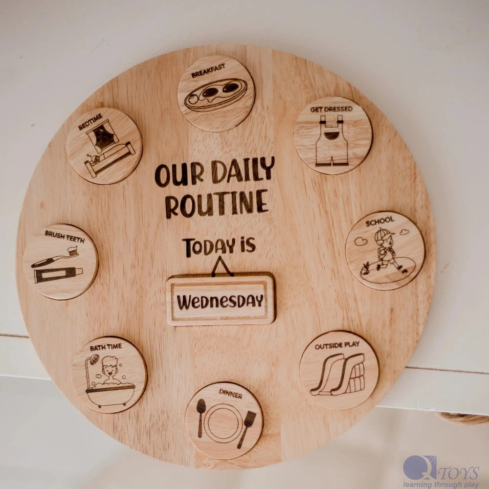 Daily Routine Circle Kids Activity Set