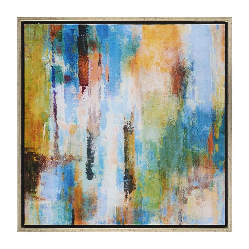 Dance of Colors Painting in Wooden Frame