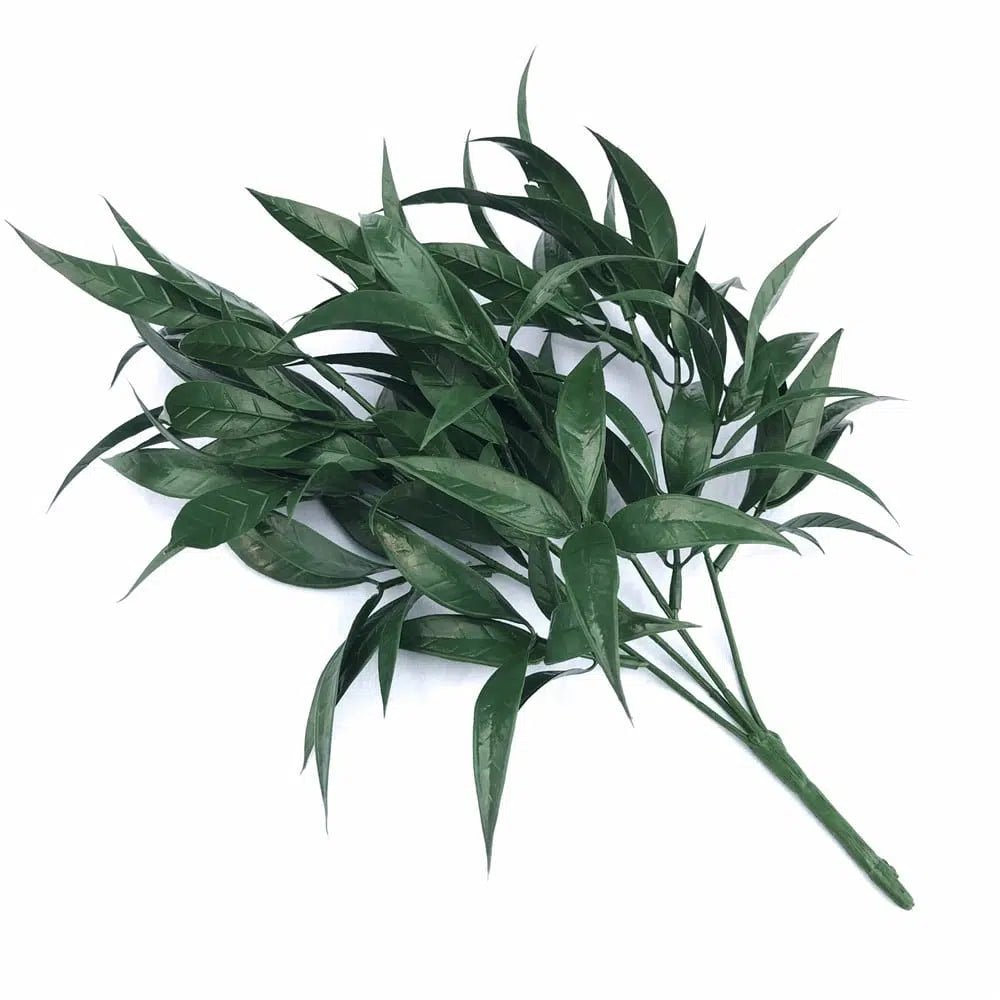 Dark Green UV Resistant Tipped Willow Oak Stem 30cms
