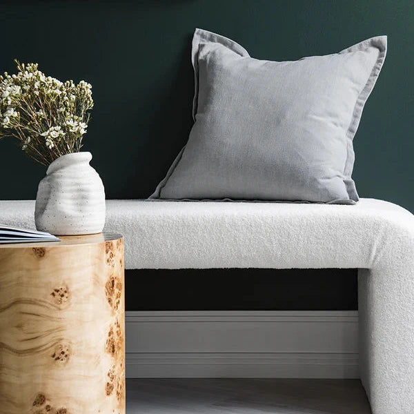 Decorative Blair Linen Cushion Cover - Sky Blue - 60X60cms