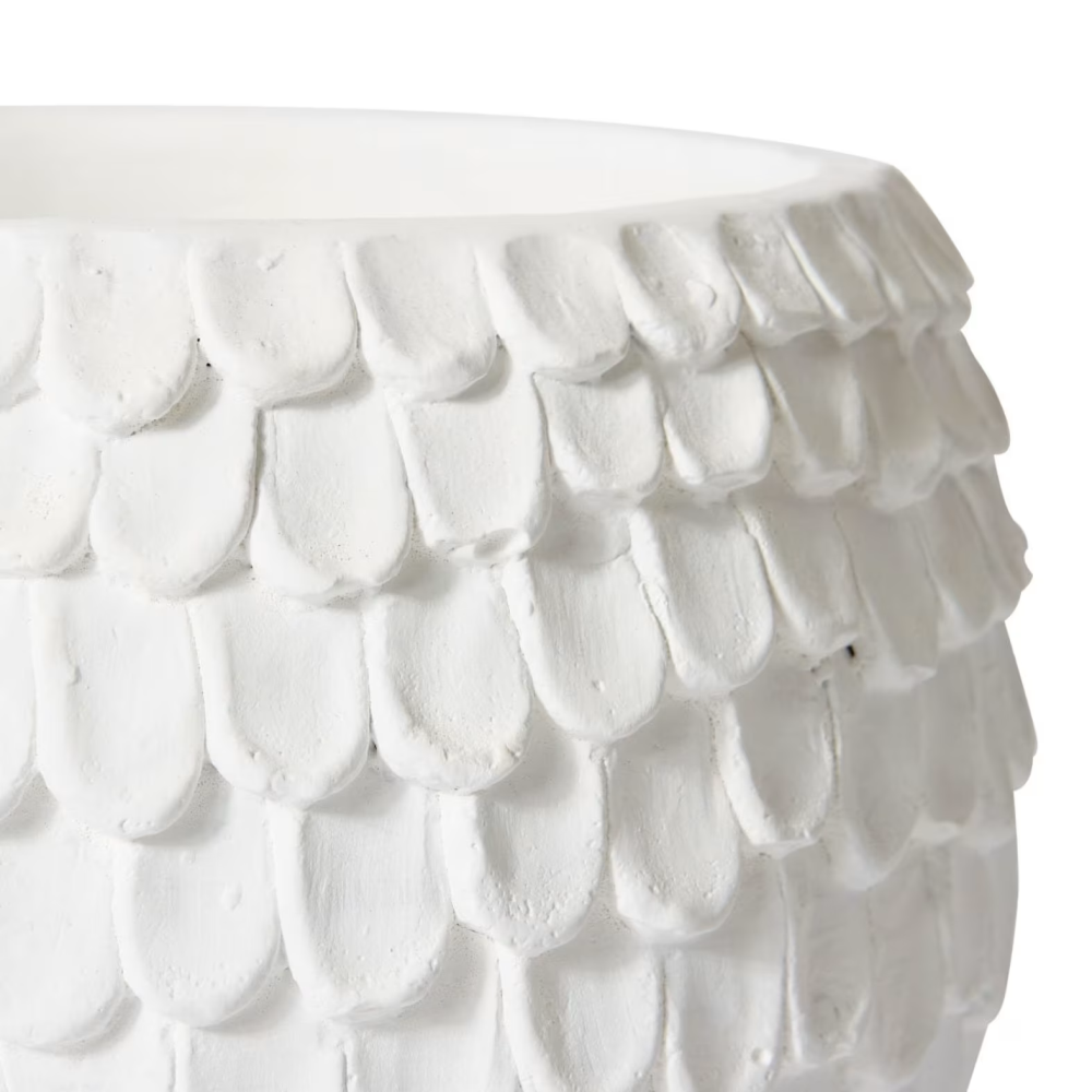 Decorative Eason Plant Pot - White - Available in 3 Sizes