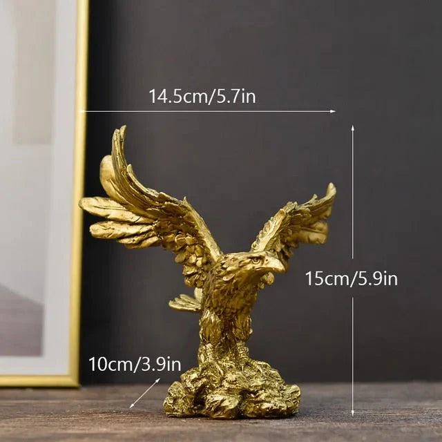 Decorative Golden Eagle Figurine - Extra Small
