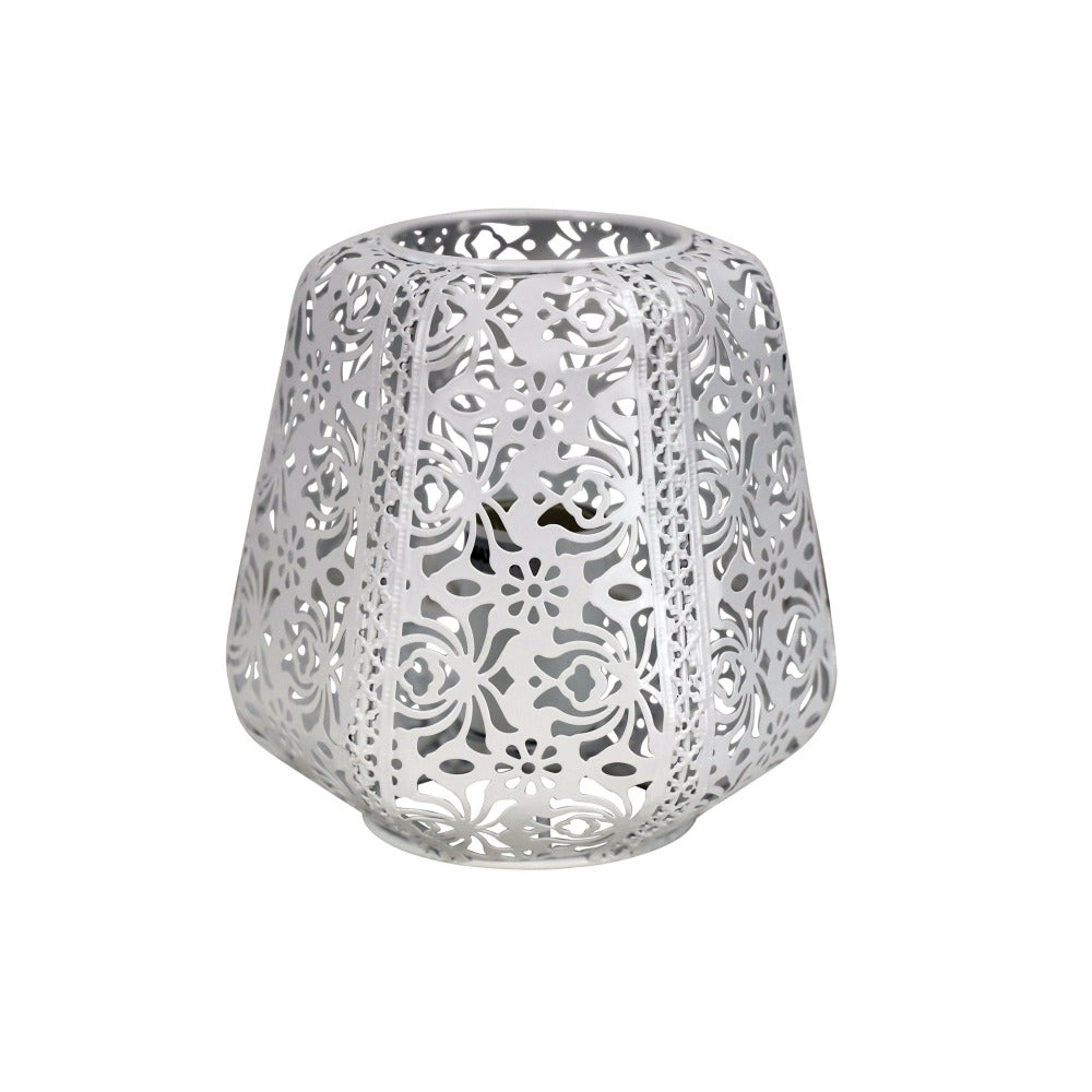 Decorative Floral Laser Cut Metal Lamp (Available in 2 Colors)