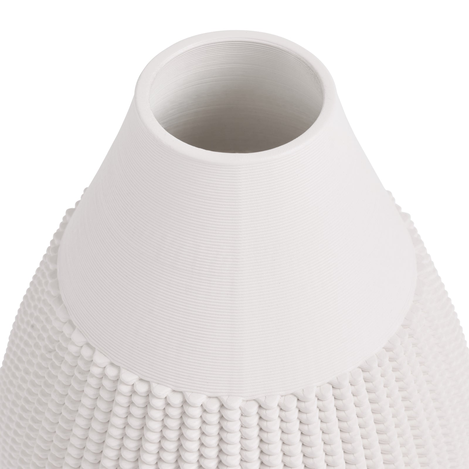 Delicate Design Rhianna White Ceramic Vase - 24cms