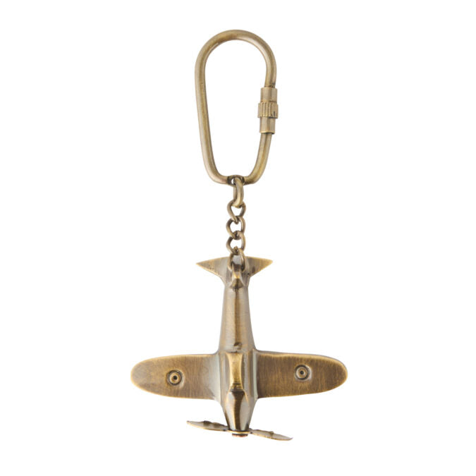 Delight Plane Brass Keyring