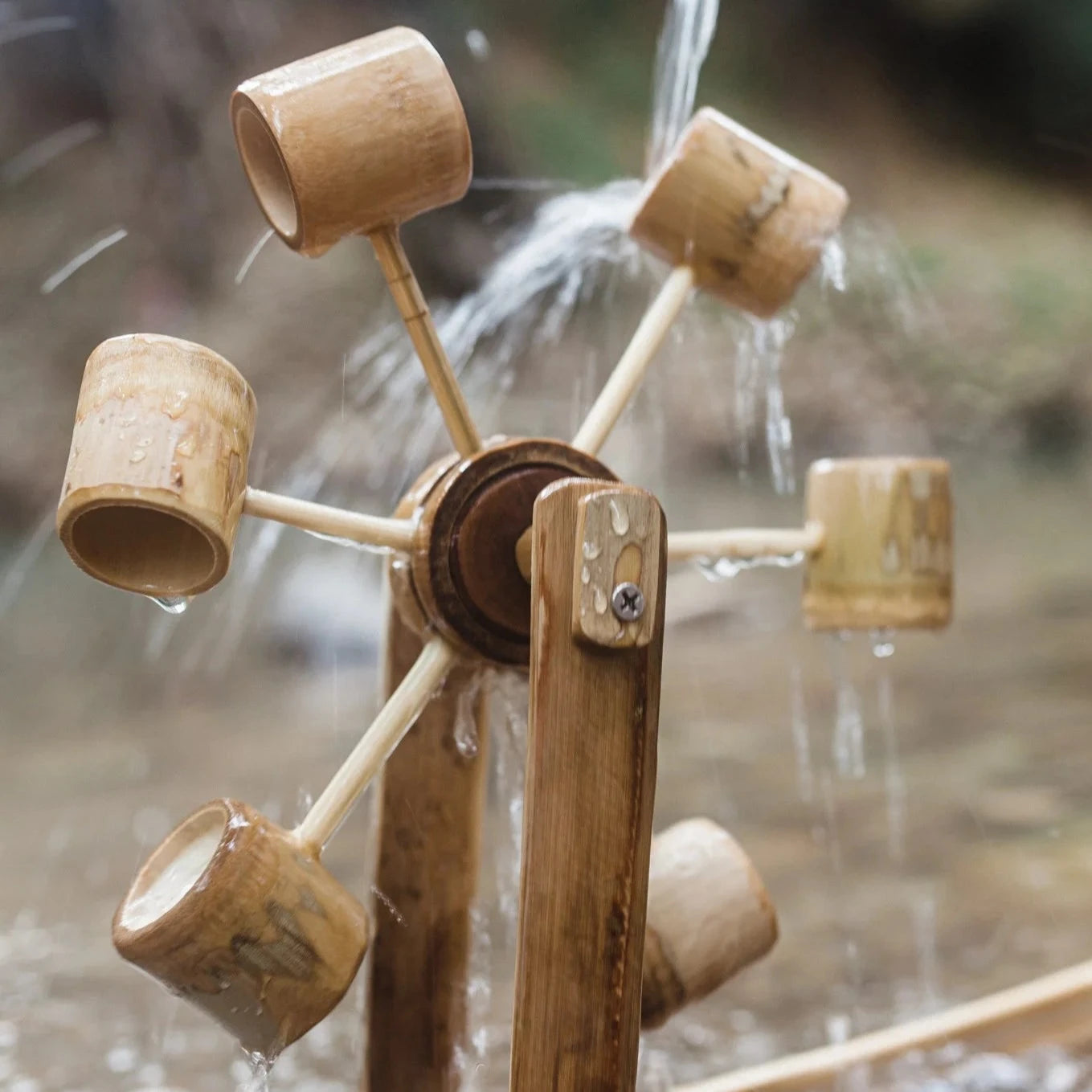 Delightful Wheel Bamboo Water Mill