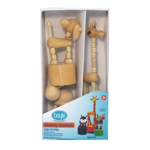 Delightful Wobbly Animals Set of 3