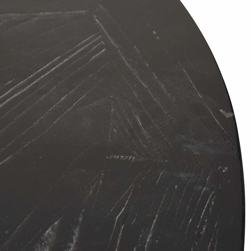 Designer Round Dining Table 160cms - Black