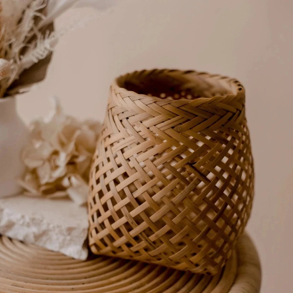 Designer Small Bamboo Storage Basket