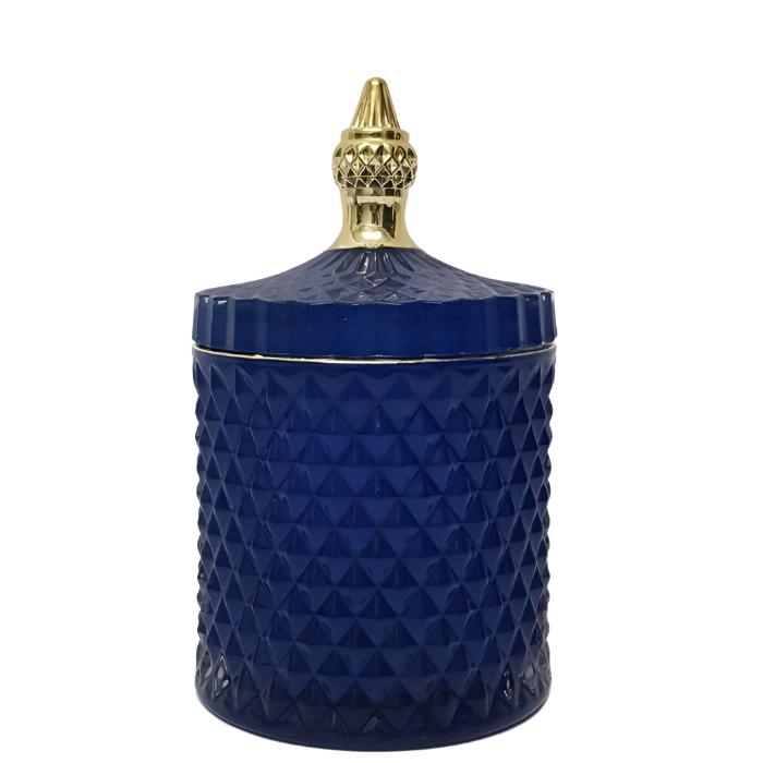 Diamond Designed Regina Gold Vintage Jar - Large- Available in 3 Colors
