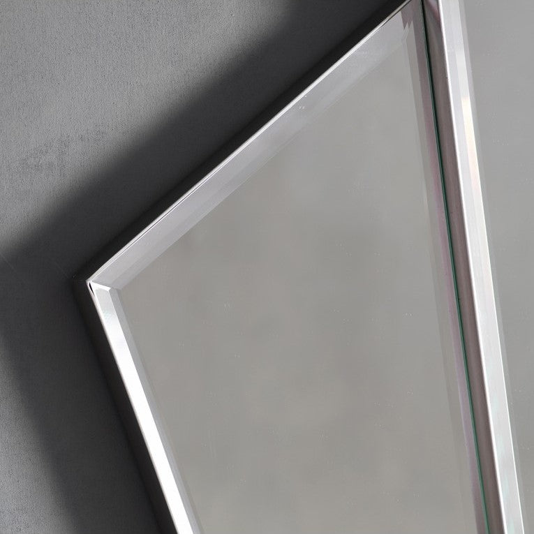 Diamond Radiance In Angular Silver Mirror 100cms