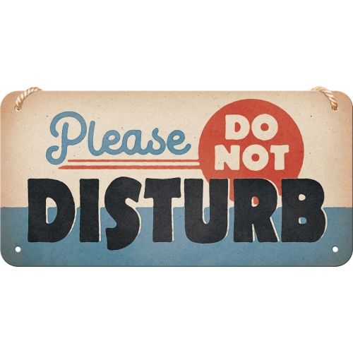 Do Not Disturb - Nostalgic-Art Hanging Sign - 10 x 20cm