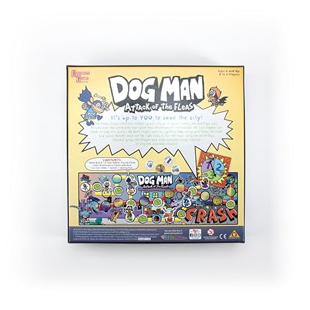 Dog Man Board Game Attack of The Fleas