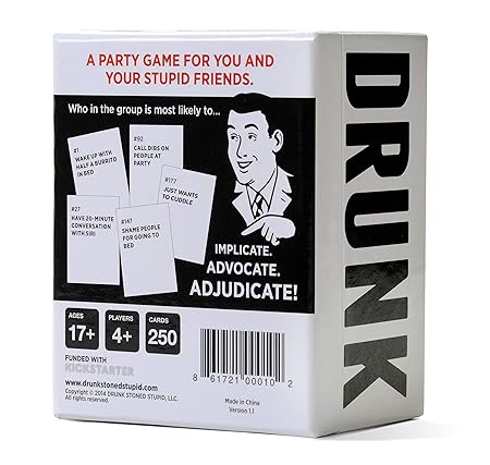Drunk Stoned Or Stupid Card Game