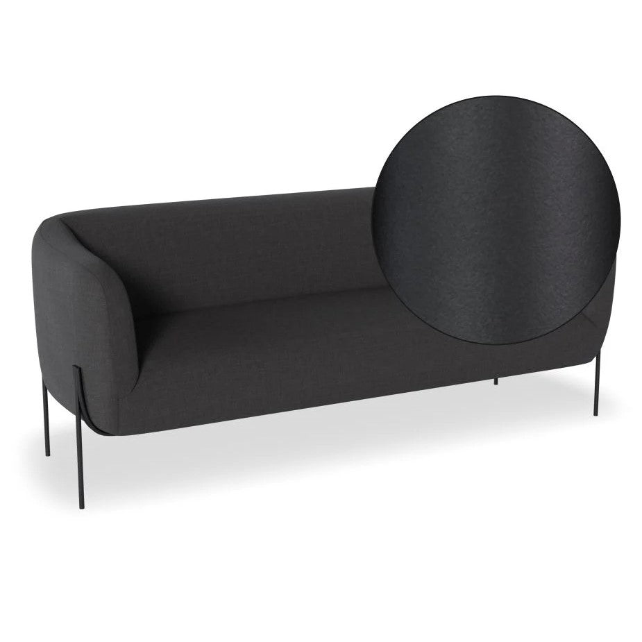 Duo Delight 2.5-Seater Sofa with Matt Black Legs