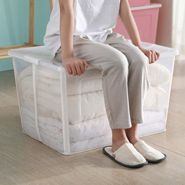 Durable Clear Foldable Storage Box - 82L