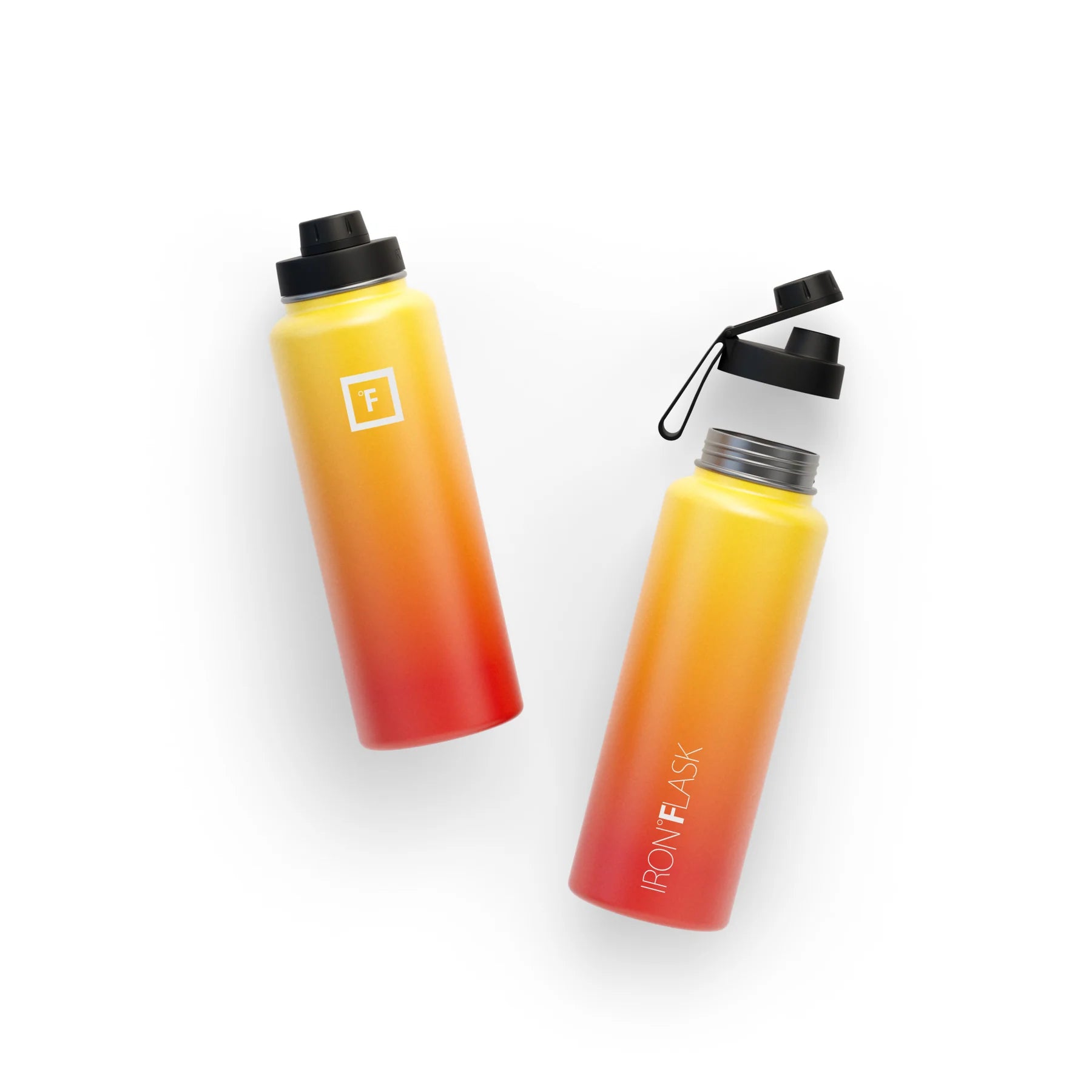 Durable Iron Flask Wide Mouth Bottle 1200ml - Yellow