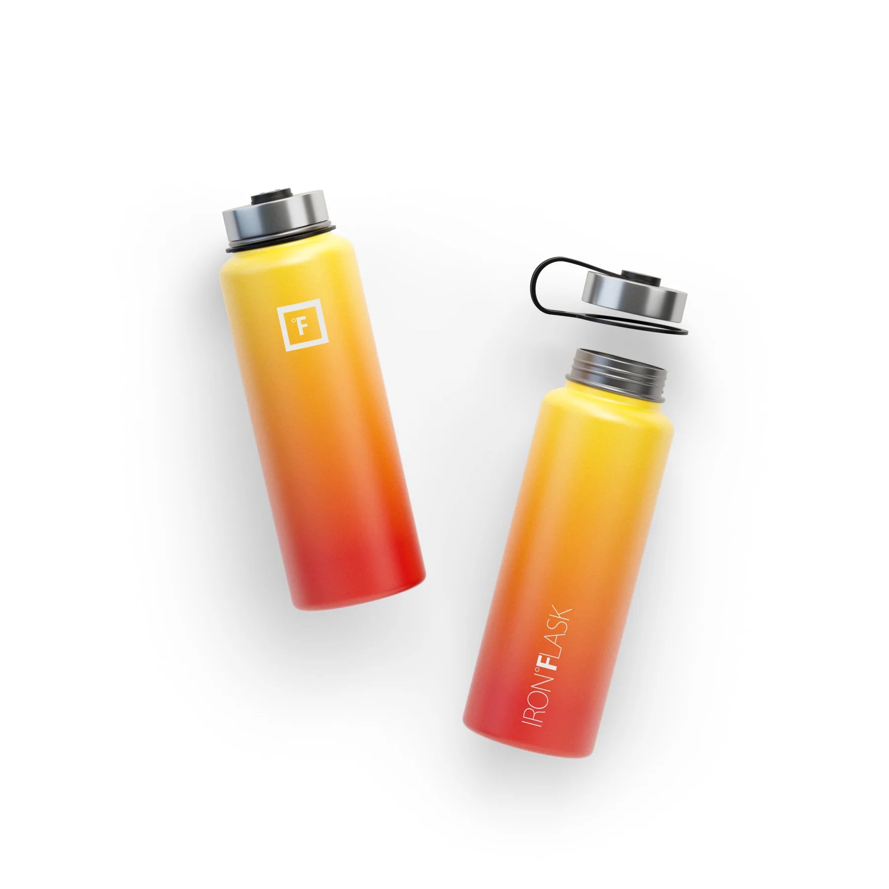 Durable Iron Flask Wide Mouth Bottle 1200ml - Yellow