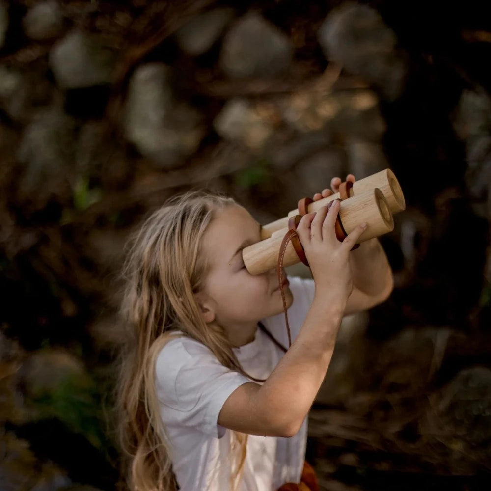 Eco-Friendly Wooden Adventure Binoculars